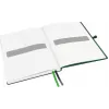 LEITZ Complete Caderno, formato iPad, quadriculado, 80 folhas papel marfim 96 g/m², aspeto de couro, preto 4473-00-95