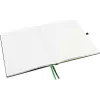 LEITZ Complete Caderno, formato iPad, quadriculado, 80 folhas papel marfim 96 g/m², aspeto de couro, preto 4473-00-95