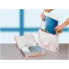 LEITZ Esselte Caixa de arquivo, lombada 100 mm, cartão canelado branco com linhas pré-impressas para organização (128201)