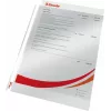 LEITZ Esselte Capa de documento standard A4, polipropileno, cristalino, 0,06 mm, abertura superior, segurança de documento, perfuração múltipla, bordo reforçado, pack de 100 (925008)