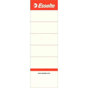 Etiquetas para lombada de dossiê LEITZ Esselte Standard, 50 x 158 mm, branco, curto, largo, para dossiês de 75 mm, 100 etiquetas (810801)