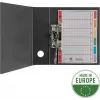 LEITZ separadores de cartão extra forte, em branco, A5, 6 partes, cinzento 230 g/m², capa com impressão quadriculada para escrever 4355-00-85
