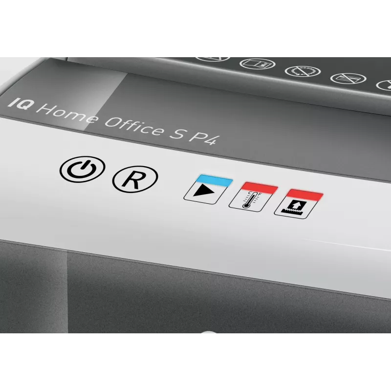 LEITZ IQ Home Office S P-4 Destruidora de documentos de corte em partículas, 8 folhas, 10 L, branco (80360000)