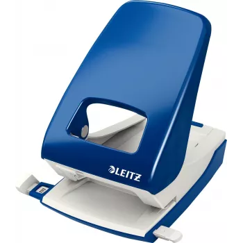 Perfurador de 2 furos LEITZ Nexxt 5138 azul 40 folhas com base metálica e parte superior em plástico 5138-00-35