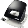 Leitz NeXXt Perfurador de mesa, 30 folhas, 2 furos, 5,5 mm, A4-A6, Folio, US-Quart, metal e plástico, preto 5005-00-95