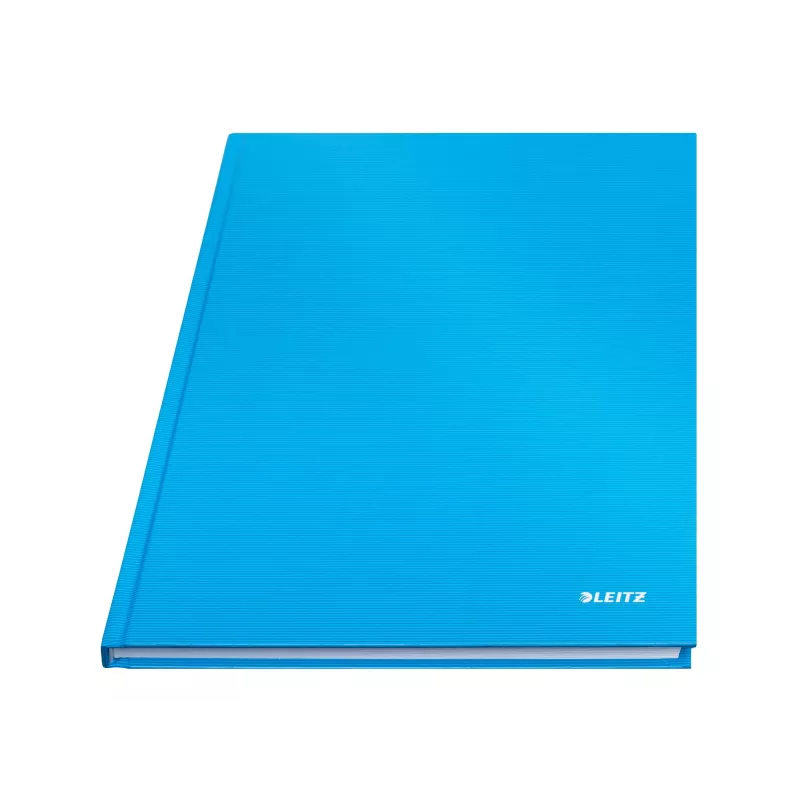 Caderno LEITZ Solid A4 pautado preto 80 folhas capa dura costurado com elástico, porta-canetas, marcador e bolsa interior 46640030