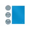 Caderno LEITZ Solid A4 pautado preto 80 folhas capa dura costurado com elástico, porta-canetas, marcador e bolsa interior 46640030
