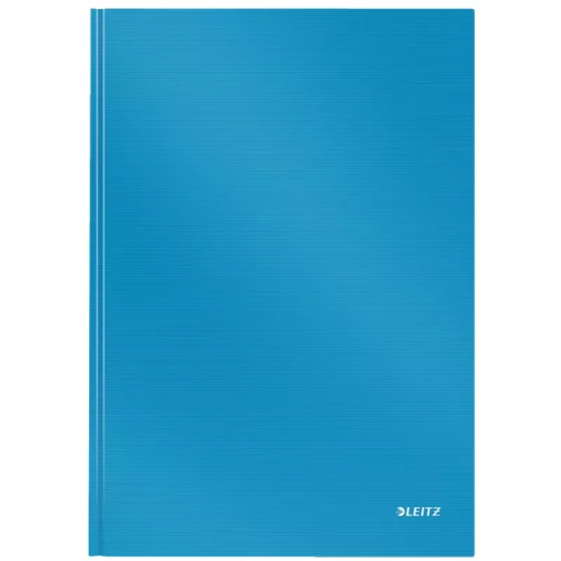 Caderno LEITZ Solid A4 pautado preto 80 folhas capa dura costurado com elástico, porta-canetas, marcador e bolsa interior 46640030