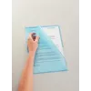 LEITZ Capa de documentos A4 standard, polipropileno, texturado, azul, 0,13 mm, aberta em cima e nas laterais, protege documentos, com recorte para o polegar 4000-00-35