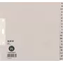 Separador de papel LEITZ A-Z, A4, meia altura, 20 divisórias cinzento, 100 g/m², furação 80 mm, com reforço de furos (6095-00-85)