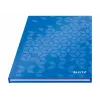 Caderno Leitz WOW capa dura A5 pautado 90 folhas azul 4627-10-36