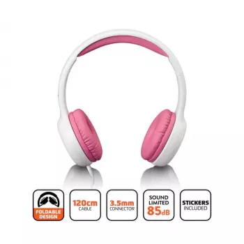 Lenco HP-010BU Auscultadores infantis, rosa A004977