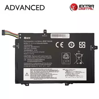 Bateria de substituição para portátil Lenovo 01AV463 4100mAh Li-Ion Extra Digital Advanced