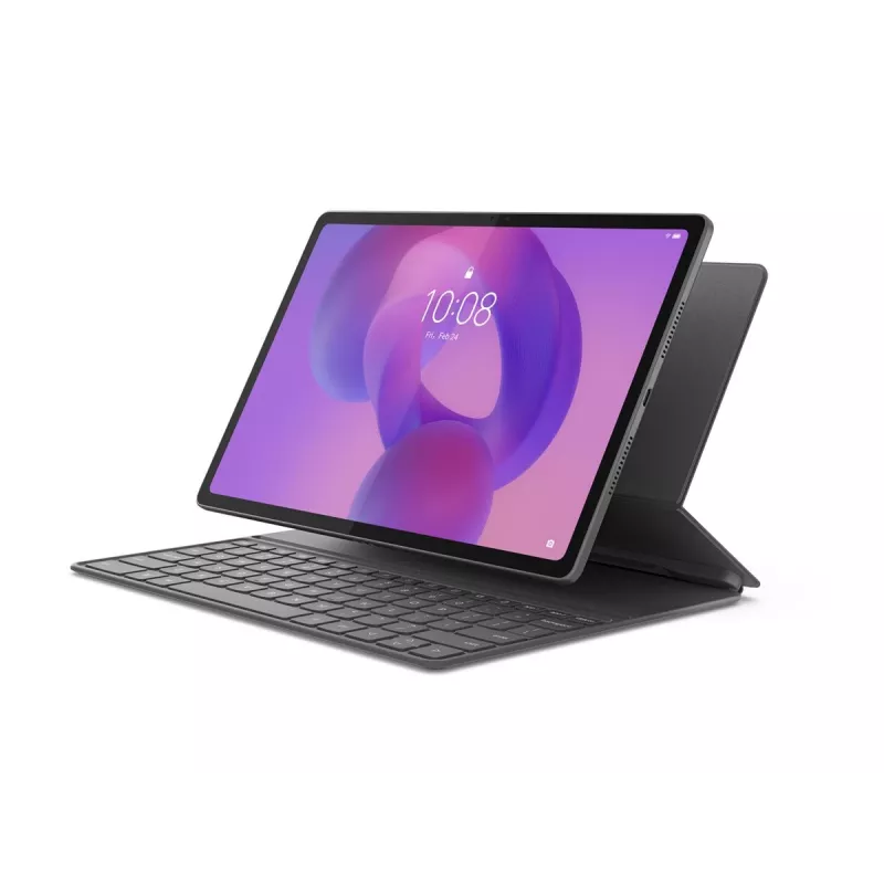 Teclado Folio Lenovo para Idea Tab Plus - Storm Grey, QWERTY US, trackpad (ZG38C07528)