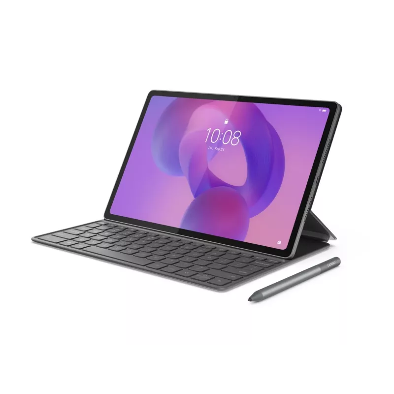 Teclado Folio Lenovo para Idea Tab Plus - Storm Grey, QWERTY US, trackpad (ZG38C07528)