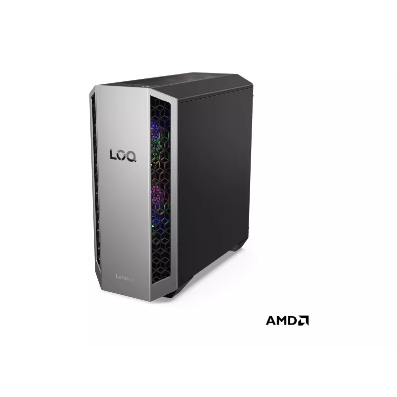 Lenovo LOQ Tower 26ADR10 PC de secretária gaming (AMD Ryzen 9 8945HX, 16GB DDR5, 1TB SSD, NVIDIA GeForce RTX 5070 12GB, Windows 11 Home)