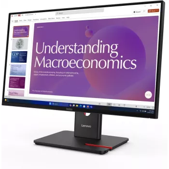 Lenovo T24D-40 23.8 polegadas WUXGA IPS monitor com hub USB e base ergonómica (recondicionado)