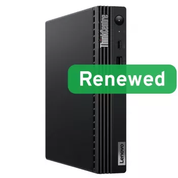 PC de secretária Lenovo ThinkCentre M70q Tiny, Intel Core i5-10400T, 8GB RAM, 256GB SSD, Intel UHD Graphics 630, Windows 11 Pro, recondicionado grau B