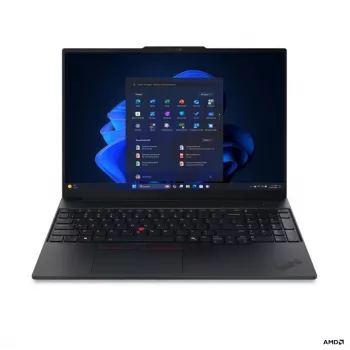 Lenovo ThinkPad E16 G4 AMD portátil 16 polegadas WUXGA IPS, AMD Ryzen AI 5 330, 16 GB DDR5, 512 GB SSD, AMD Radeon 820M, Windows 11 Pro, preto, teclado nórdico