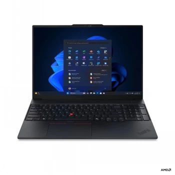 Lenovo ThinkPad E16 G4 AMD portátil 16 polegadas WUXGA IPS, AMD Ryzen AI 5 330, 16 GB DDR5, 512 GB SSD, AMD Radeon 820M, Windows 11 Pro, preto, teclado nórdico