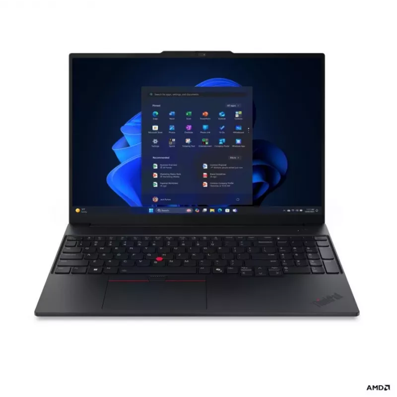 Lenovo ThinkPad E16 G4 AMD Portátil 16 polegadas WUXGA IPS, AMD Ryzen AI 5 330, 16 GB DDR5, 512 GB SSD, Gráficos AMD Radeon 820M, Windows 11 Pro, Preto