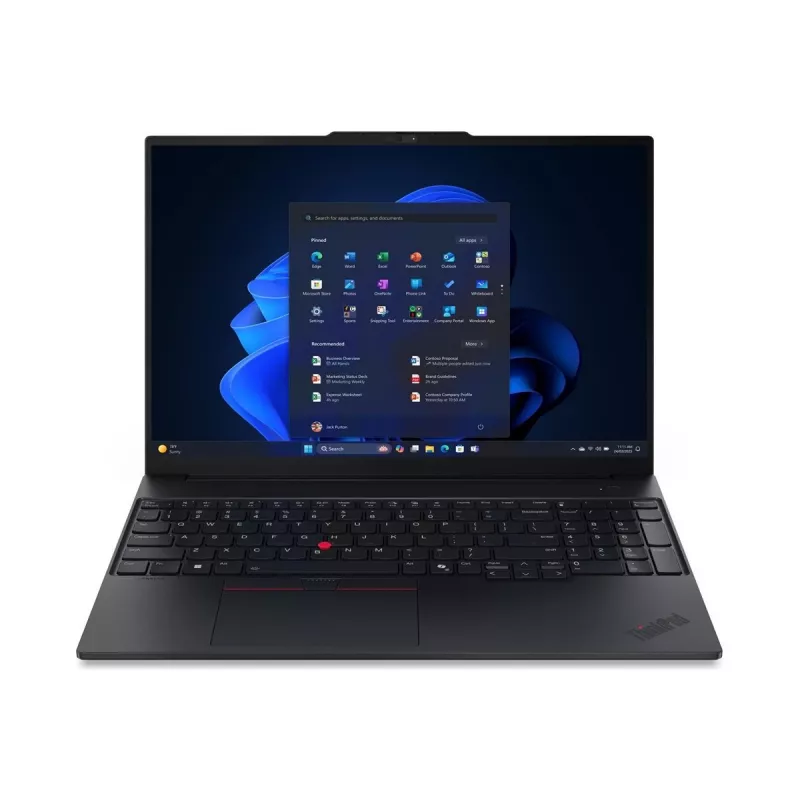 Lenovo ThinkPad E16 Gen 4 16 polegadas WUXGA AMD Ryzen 7 AI 345 16GB 512GB SSD AMD Radeon 840M Windows 11 Pro Teclado nórdico com retroiluminação Leitor de impressões digitais 3 anos de garantia