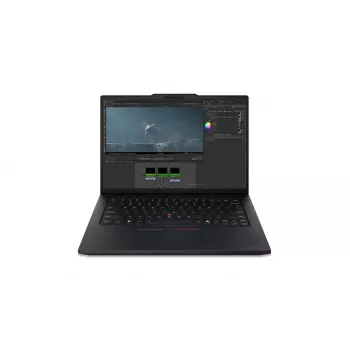 Lenovo ThinkPad P14s Gen 7 Portátil 14,5 polegadas WUXGA, Intel Core Ultra 7 366H, 32GB RAM, 1TB SSD, NVIDIA RTX PRO 1000 Blackwell Generation 8GB, Windows 11 Pro, Teclado Nórdico Retroiluminado, Preto, Leitor de Impressões Digitais