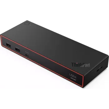 Lenovo ThinkPad USB4 Smart Dock 5500 Docking station com fonte de alimentação de 135W, preto (40BC0135DE)