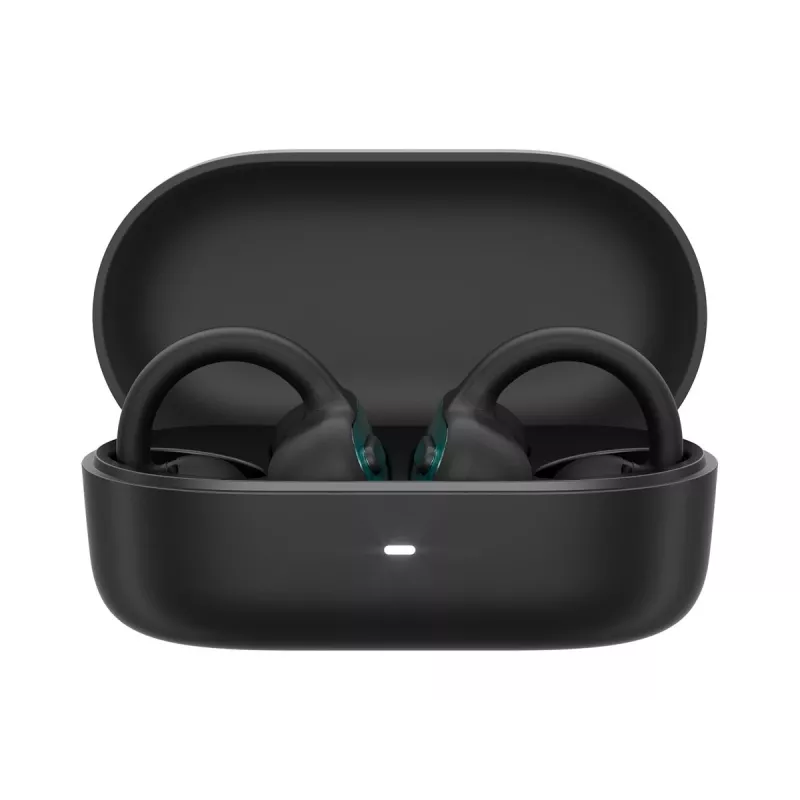 Auriculares Lenovo X500 Open-Ear com clipe, preto, Bluetooth, microfone integrado