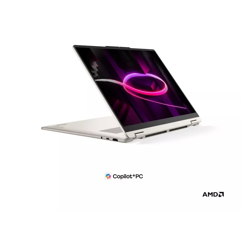 Lenovo Yoga 7 2-em-1 16AGP11 AMD portátil 2-em-1 16 polegadas OLED ecrã tátil, AMD Ryzen AI 5 435, 16GB RAM, 512GB SSD, AMD Radeon 840M, Windows 11 Home, Seashell