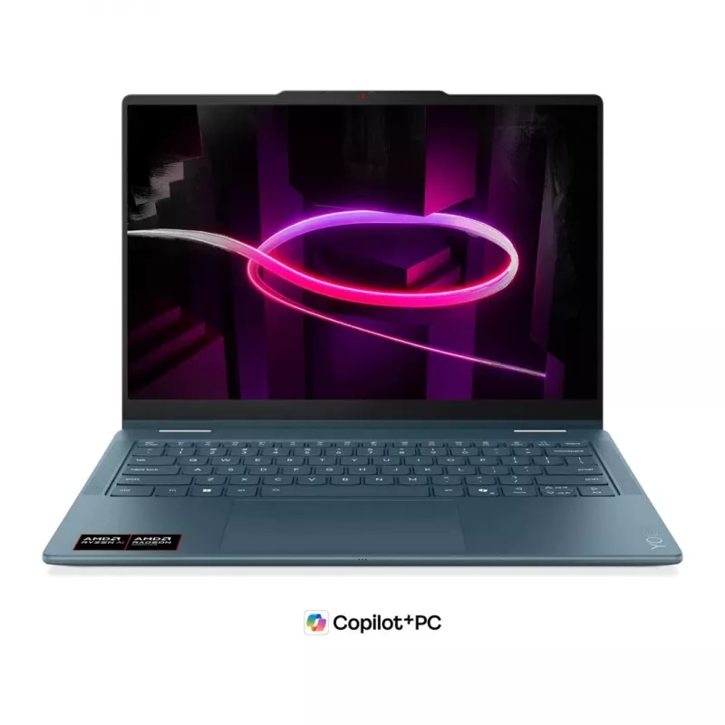 Lenovo Yoga 7 Gen 11 14AGP11 Ryzen AI 5 435 14 polegadas WUXGA Touch OLED 400nits 60Hz Brilhante 16GB LPDDR5X-8000 SSD512 Radeon 840M Graphics 5.0MP + IR 70Wh Win11 Tidal Teal