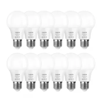 Lâmpada LED LEPRO 100089-WW-EU-12 E27 A60 8,5W (Equivalente a 60W) 806 lm 2700K Branco Quente 180° Pack de 12