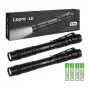 Lanterna LEPRO 120023-2 pack de 2, lanterna tática LED 1000 lúmenes, resistente à água IPX4, foco ajustável, 5 modos, alumínio aeronáutico, preta