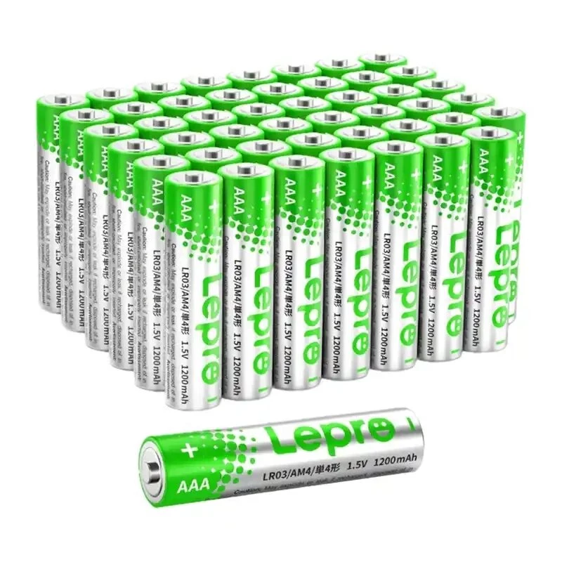 Pilhas alcalinas LEPRO 130001-48 AAA R3, pack de 48 | 1,5V de longa duração, sem mercúrio