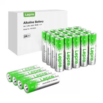 LEPRO 130002-24 Pilhas alcalinas AA R6, pack de 24