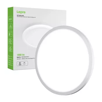 Lâmpada de teto LED LEPRO 1500038 18W 1800lm 4000K branco neutro IP54 sobrepor