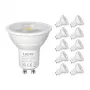 LEPRO 200084-DW-EU-10 Lâmpada LED GU10 regulável, 4,5 W, 345 lm, 6500 K, 38°, 10 unid.