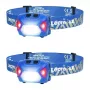 LEPRO 320014-B-2 Lanterna de cabeça LED recarregável por USB, 300 lm, pack de 2