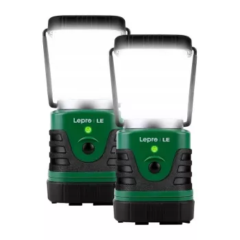 Lanterna de campismo LEPRO 3300008-2, 4400mAh, pack de 2