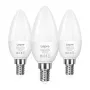 Lâmpada LED LEPRO 600059-WW-EU-3 E14 C37 4,2W (equivalente a 40W) 470lm 2700K branco quente ângulo de iluminação 250° pack de 3