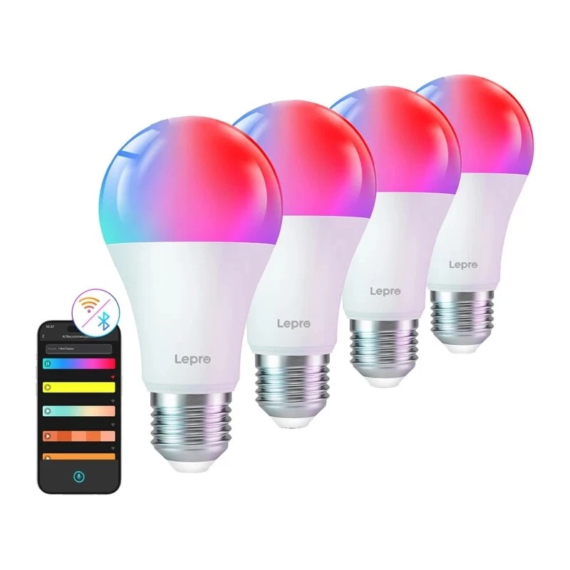 LEPRO B2 E27 Lâmpada LED Wi-Fi