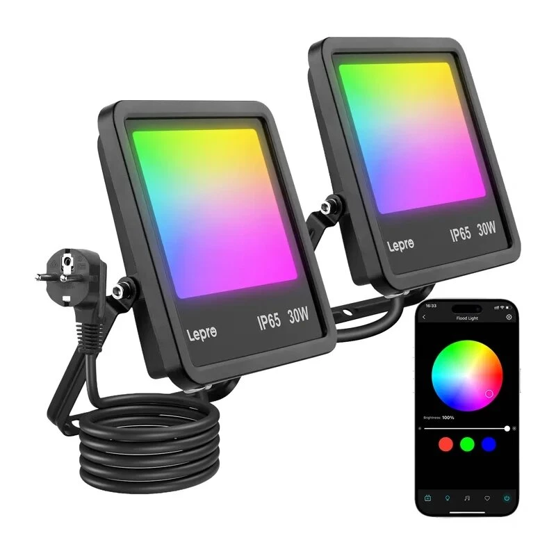 Projetor LED Lepro F1 30W IP65 3000lm 5000K