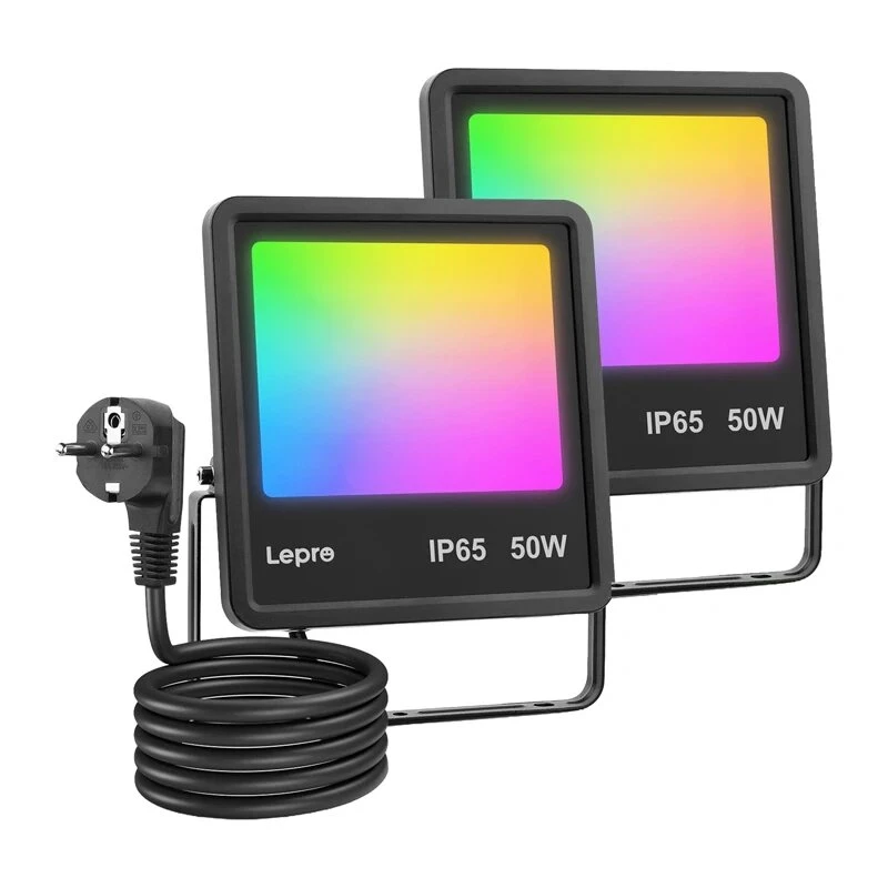 Lepro F1 50W Holofote LED IP65 5000Lm 5000K Luz do Dia Montagem na Parede