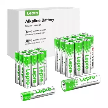 LEPRO 130003-24 Pilhas alcalinas AA/AAA, pack de 24