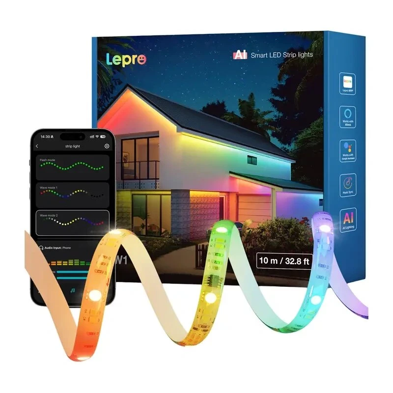 Fita LED RGBIC Lepro SW1 10m Wi-Fi Bluetooth