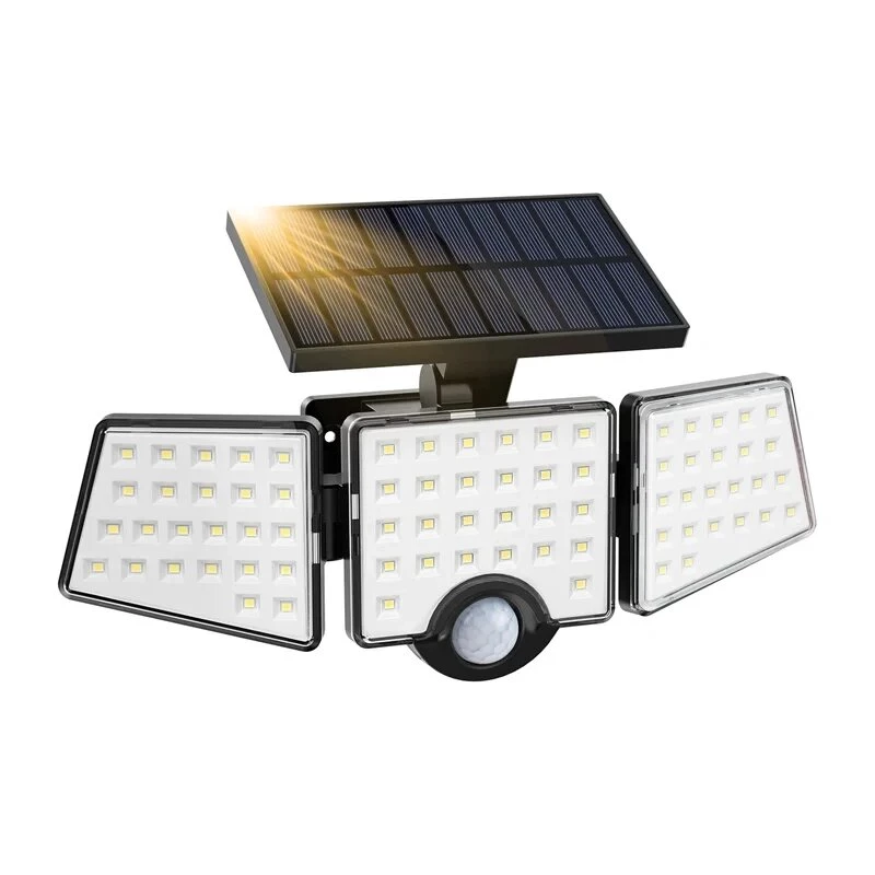 Candeeiro solar LEPRO WL4000 – 4000LM, IP65, módulo solar 18W com sensor de movimento e comando, cabo de 5M
