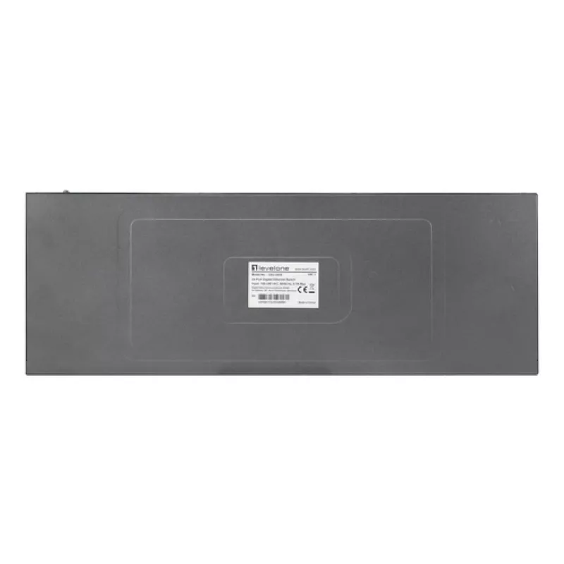 LevelOne GEU-2432 Switch Gigabit Ethernet 24 portas, DIP switch de 4 modos, montagem em rack 19 polegadas, não gerido, caixa metálica