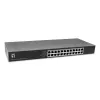 LevelOne GEU-2432 Switch Gigabit Ethernet 24 portas, DIP switch de 4 modos, montagem em rack 19 polegadas, não gerido, caixa metálica