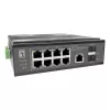 LevelOne IGP-1091 switch industrial PoE+, 8x 2,5G PoE, 2x uplinks 1G/10G SFP+