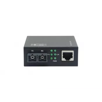 LevelOne Conversor de media Gigabit RJ45 para SC inteligente, fibra monomodo, 1310 nm, 20 km, 1000 Mbps